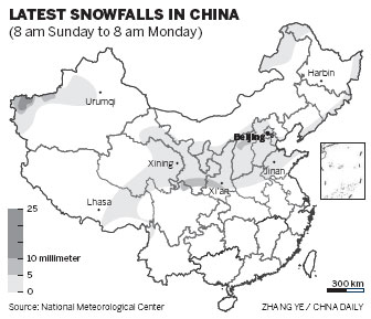 周末降雪缓解干旱