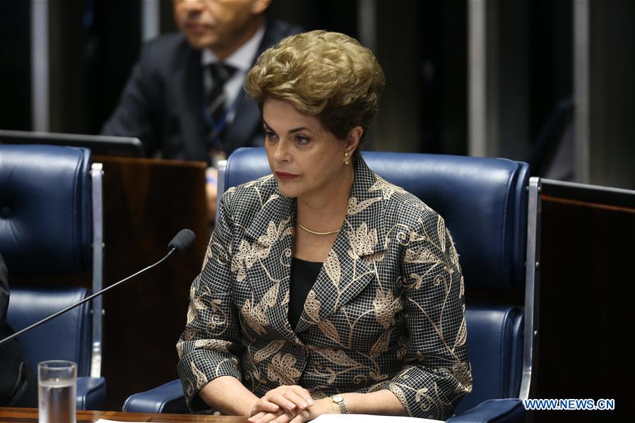 Suspended Brazilian President Rousseff presents defense at i
